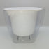 White Self Watering Pot